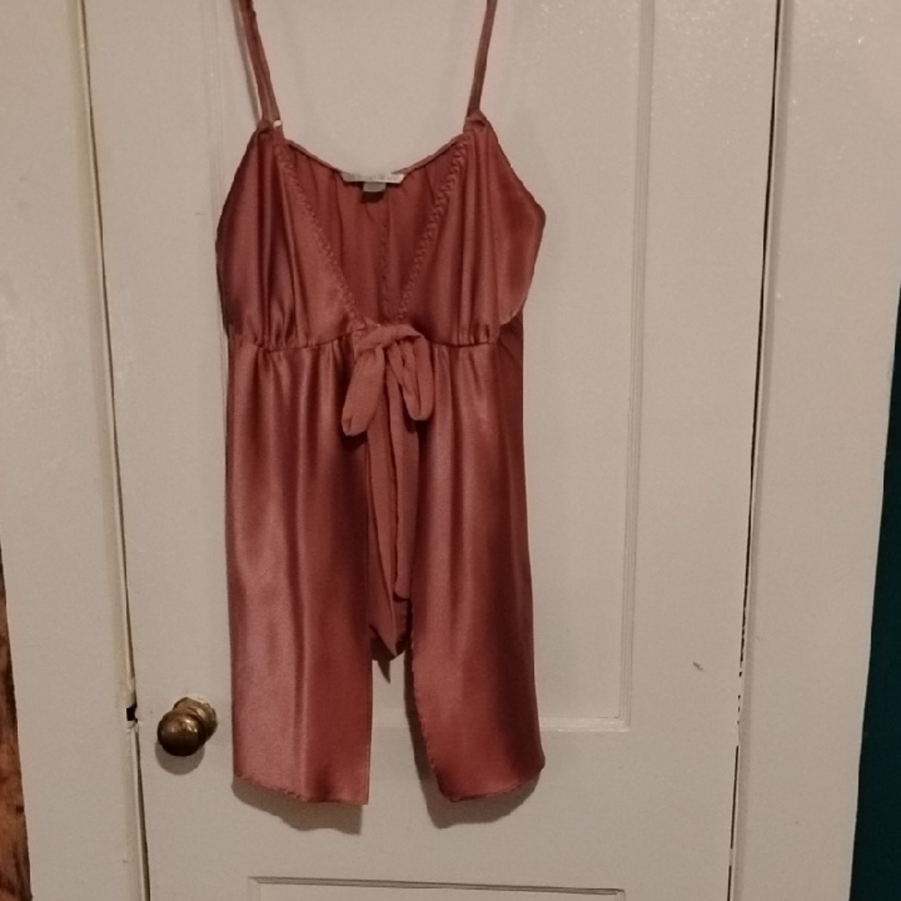 Victoria's Secret Pink Satin Pajama Set